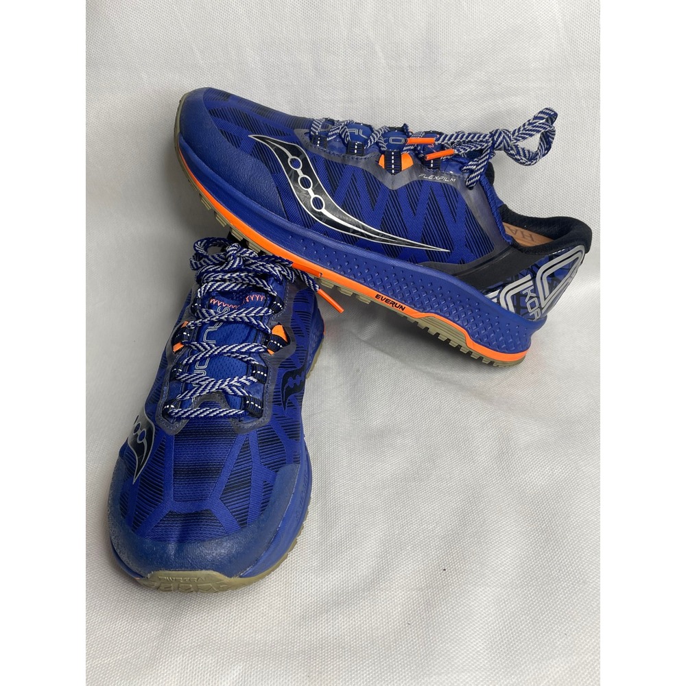 Saucony Koa TR Trail Running Shoes Mens Size US 9 Cobalt Blue Orange Sneakers